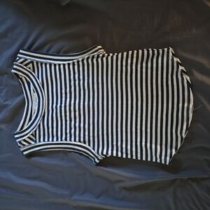 We The Free Kate Tank, Small, Navy/White